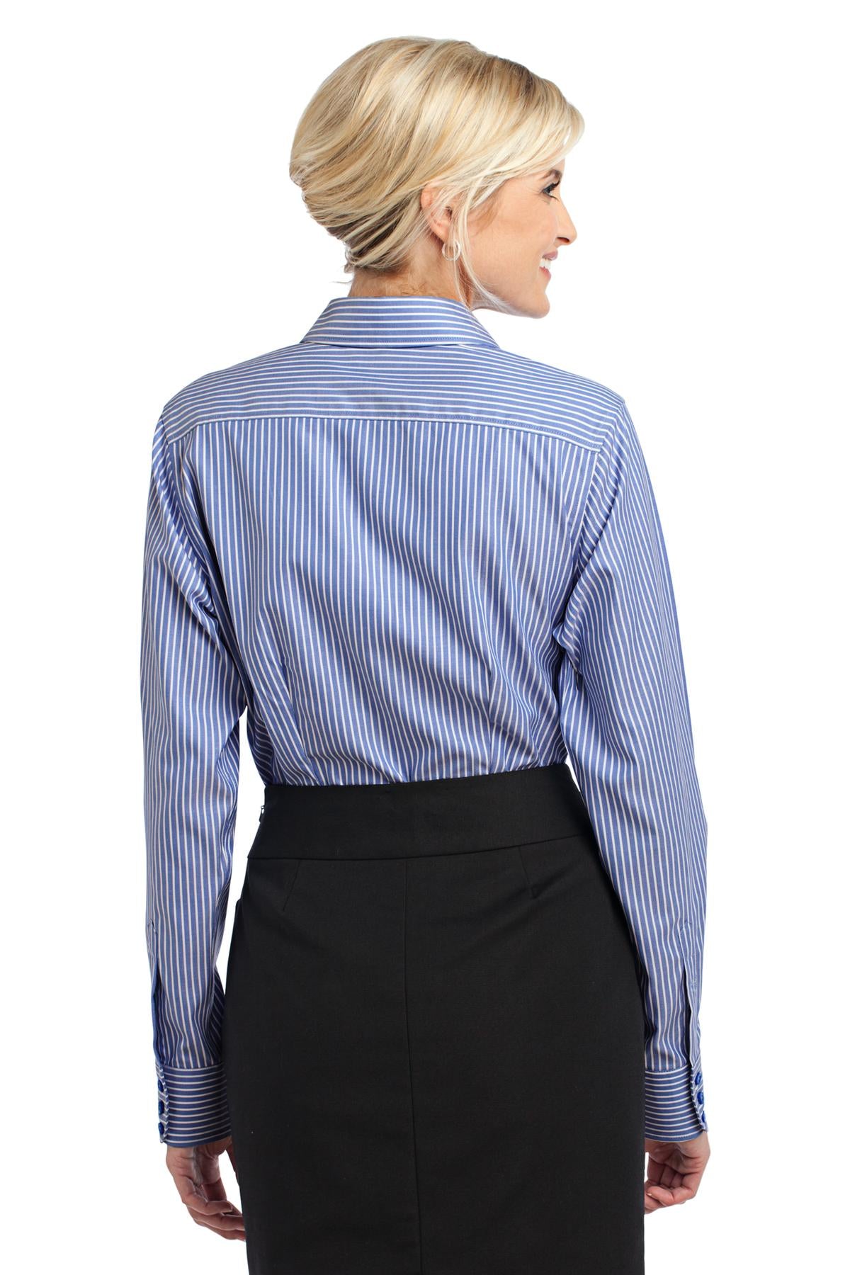 Red House Ladies Stripe Non-Iron Pinpoint Oxford. RH65 Corporate Apparel Shirts & Tops