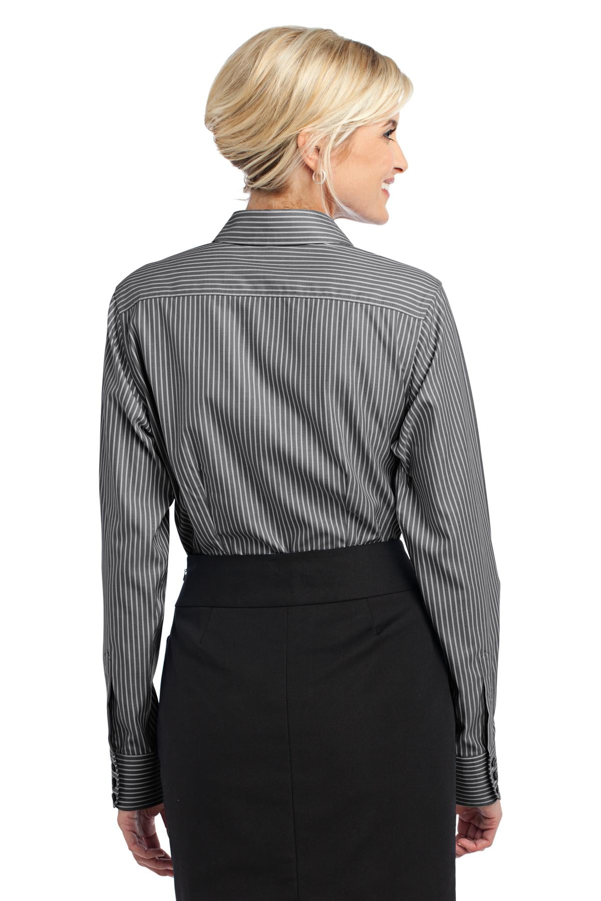 Red House Ladies Stripe Non-Iron Pinpoint Oxford. RH65 Corporate Apparel Shirts & Tops