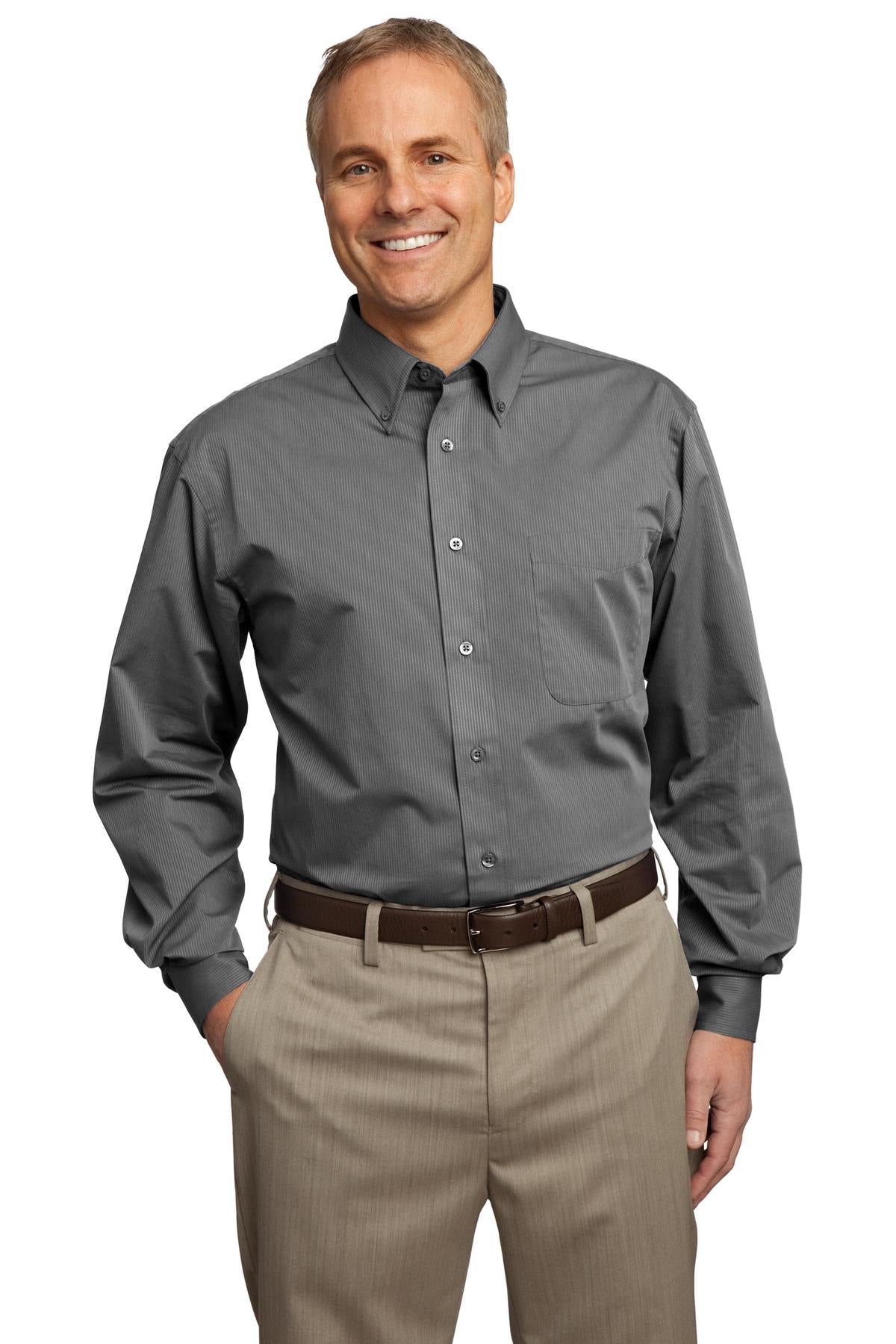 Port Authority ® Tall Tonal Pattern Easy Care Shirt