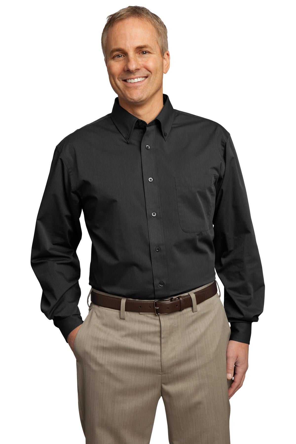 Port Authority ® Tall Tonal Pattern Easy Care Shirt