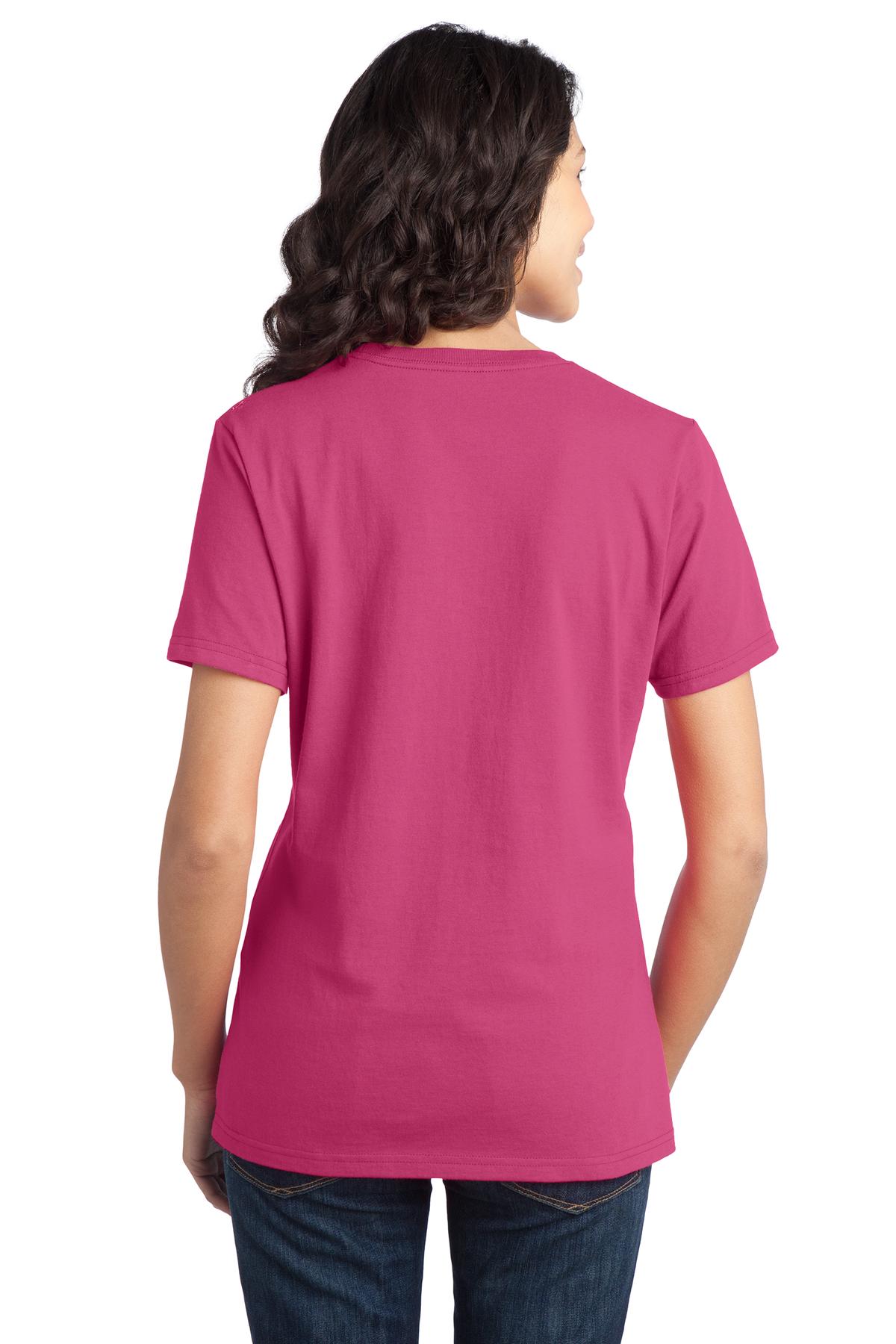 Port & Company Women's Ring Spun Cotton Tee LPC150 Womens Apparel Shirts & Tops