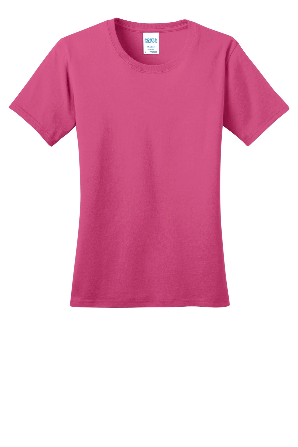 Port & Company Women's Ring Spun Cotton Tee LPC150 Womens Apparel Shirts & Tops