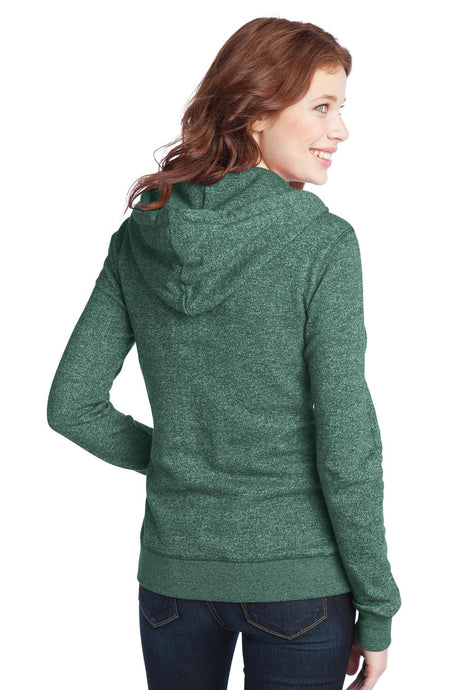 District Juniors Marled Fleece Full-Zip Hoodie DT292 District