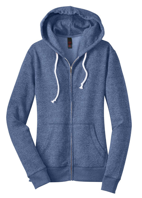 District Juniors Marled Fleece Full-Zip Hoodie DT292 District