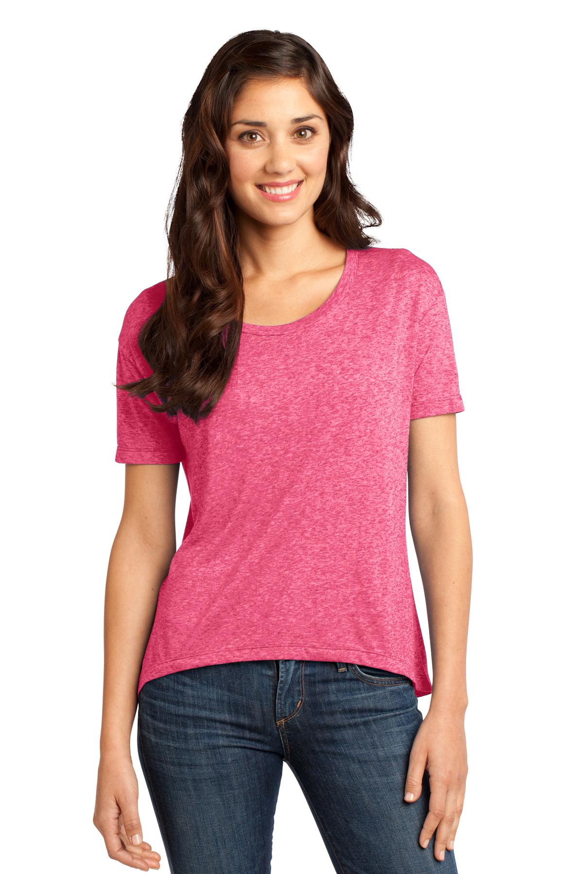 District Juniors Microburn Hi/Lo Tee. DT260 Youth Apparel Shirts & Tops