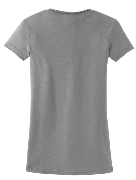 District Juniors Slub V-Neck Tee. DT240 Youth Apparel Shirts & Tops