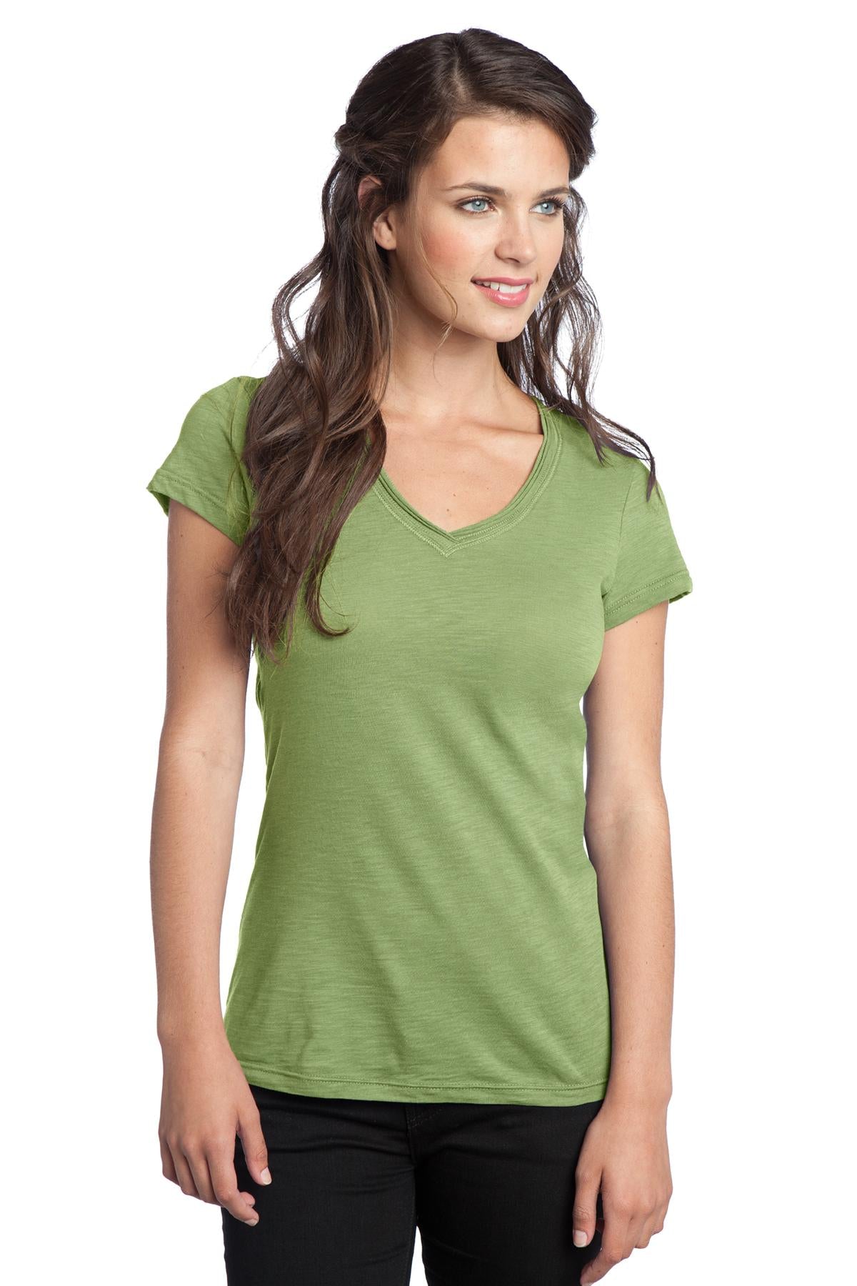 District Juniors Slub V-Neck Tee