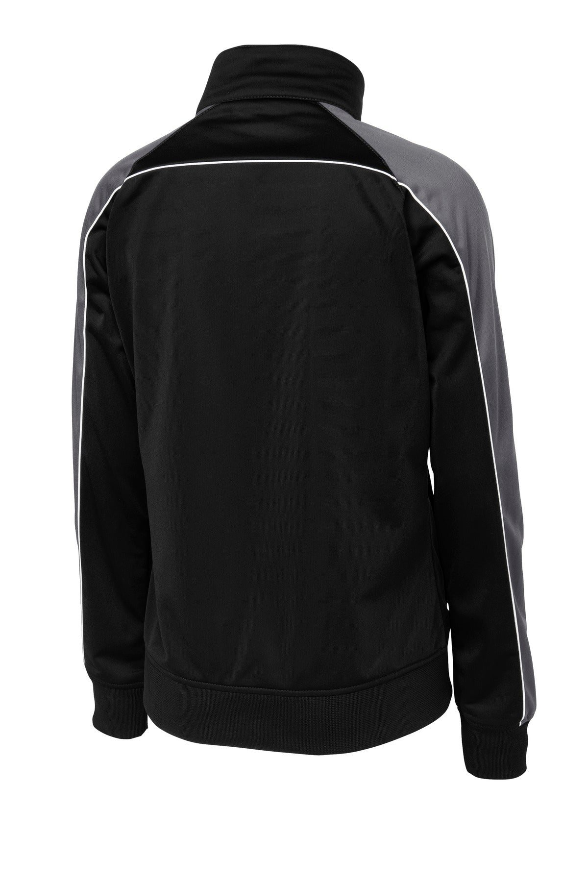 Sport-Tek Ladies Piped Tricot Track Jacket. LST92 Womens Apparel Jackets & Vests