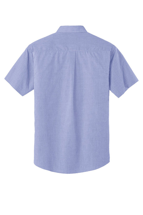 Port Authority Men's Short Sleeve Crosshatch Easy Care Shirt. S656 Mens Apparel Shirts & Tops
