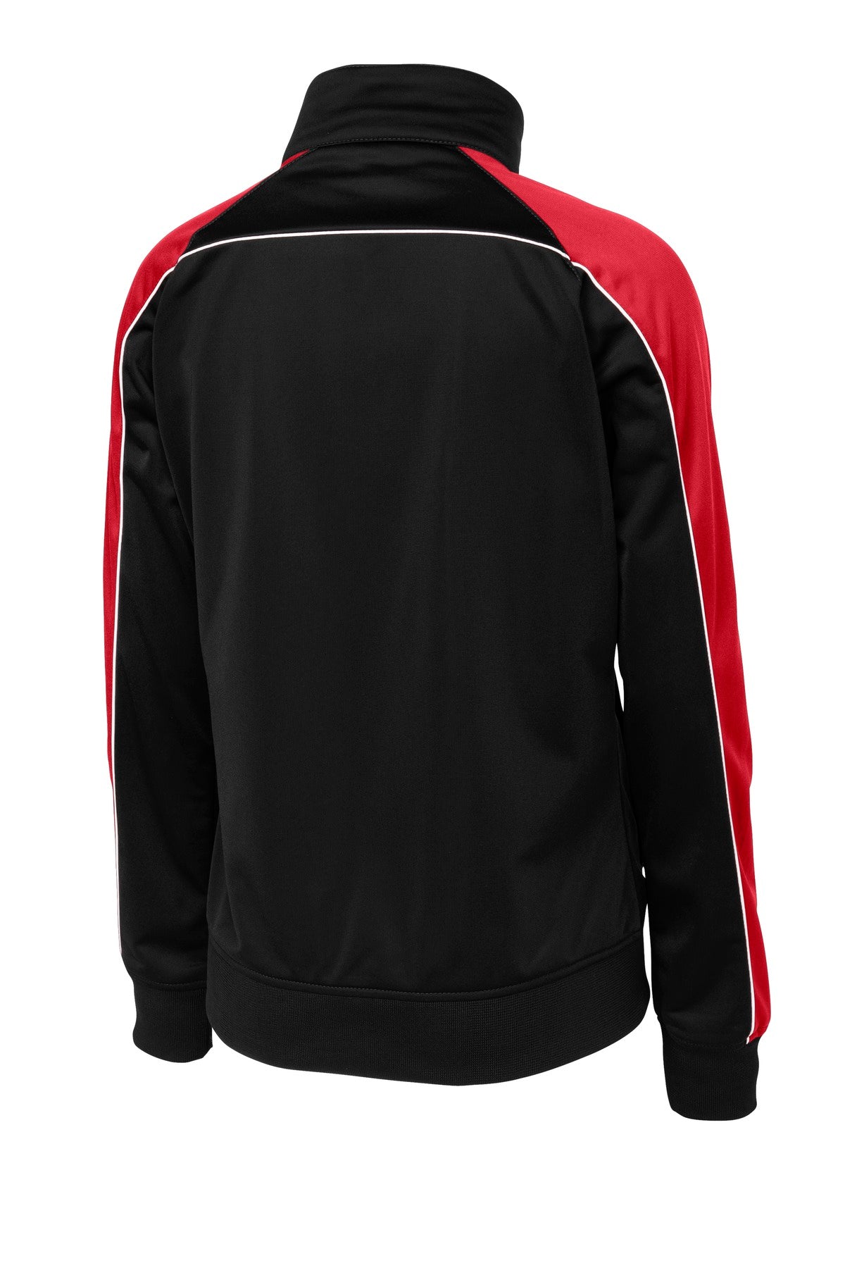 Sport-Tek Ladies Piped Tricot Track Jacket. LST92 Womens Apparel Jackets & Vests
