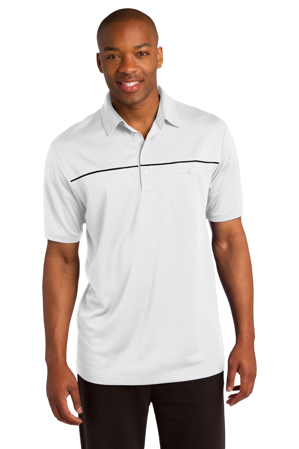 Sport-Tek Men's PosiCharge Micro-Mesh Piped Polo. ST686
