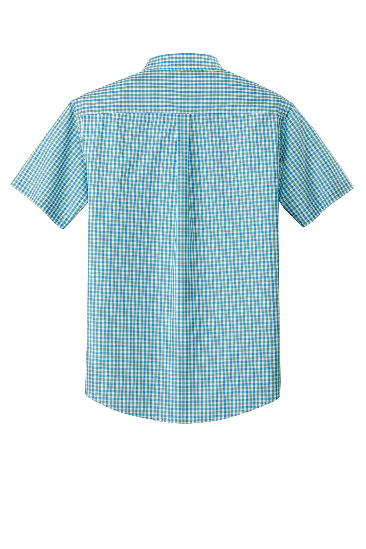 Port Authority Men's Short Sleeve Gingham Easy Care Shirt. S655 Mens Apparel Shirts & Tops