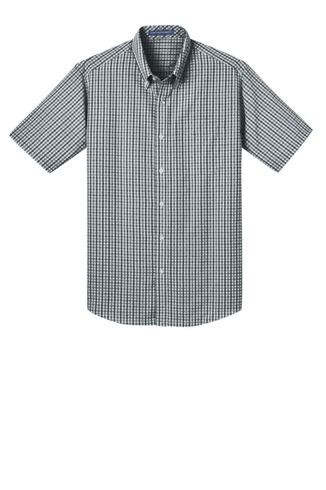 Port Authority Men's Short Sleeve Gingham Easy Care Shirt. S655 Mens Apparel Shirts & Tops