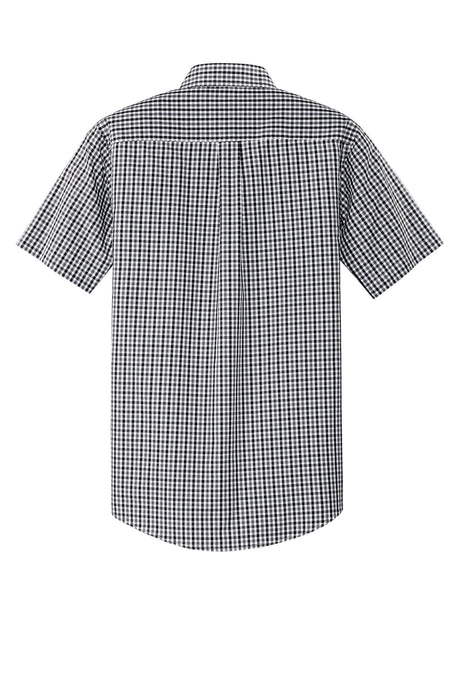 Port Authority Men's Short Sleeve Gingham Easy Care Shirt. S655 Mens Apparel Shirts & Tops