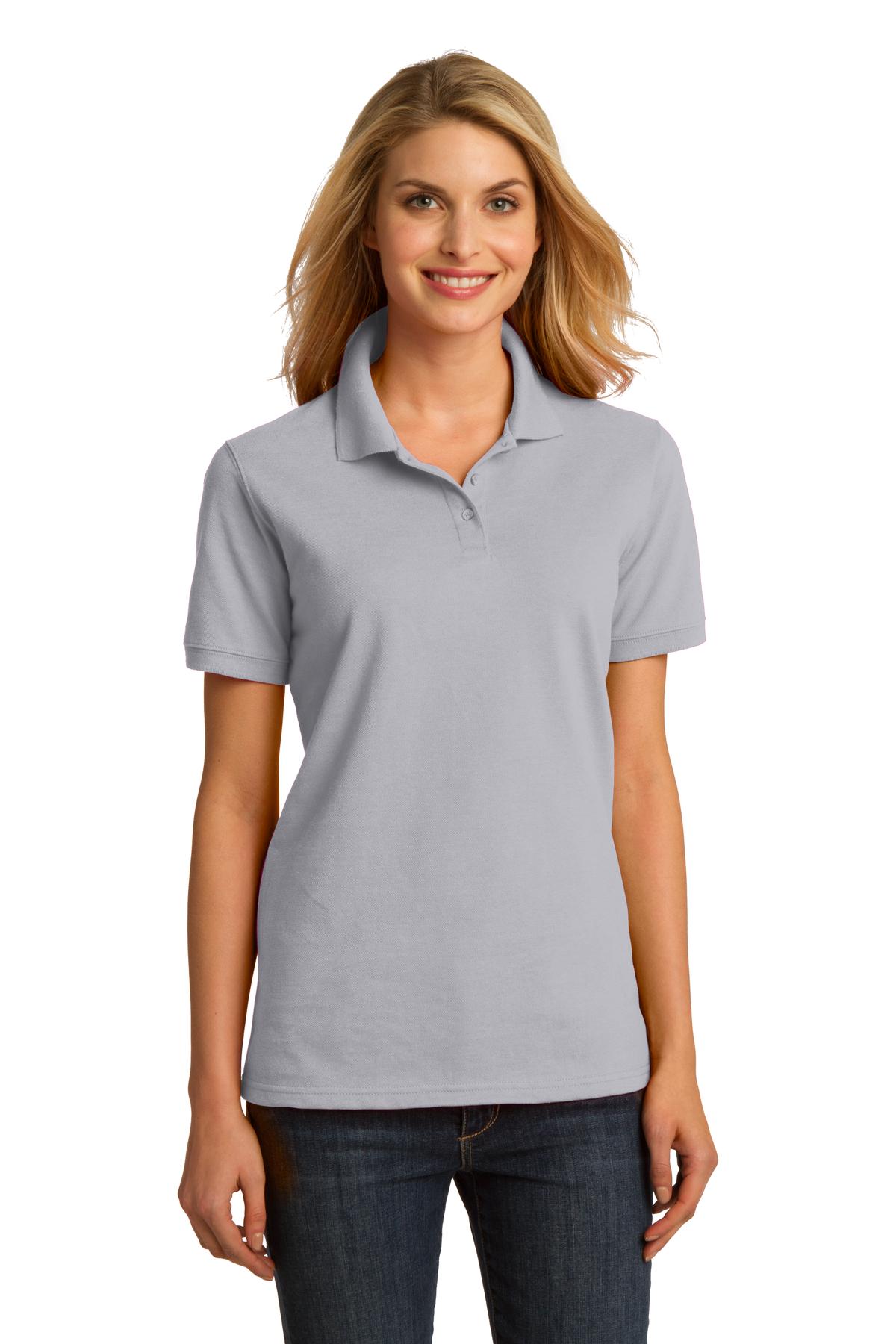 Port & Co Women's Ring Spun Pique Polo