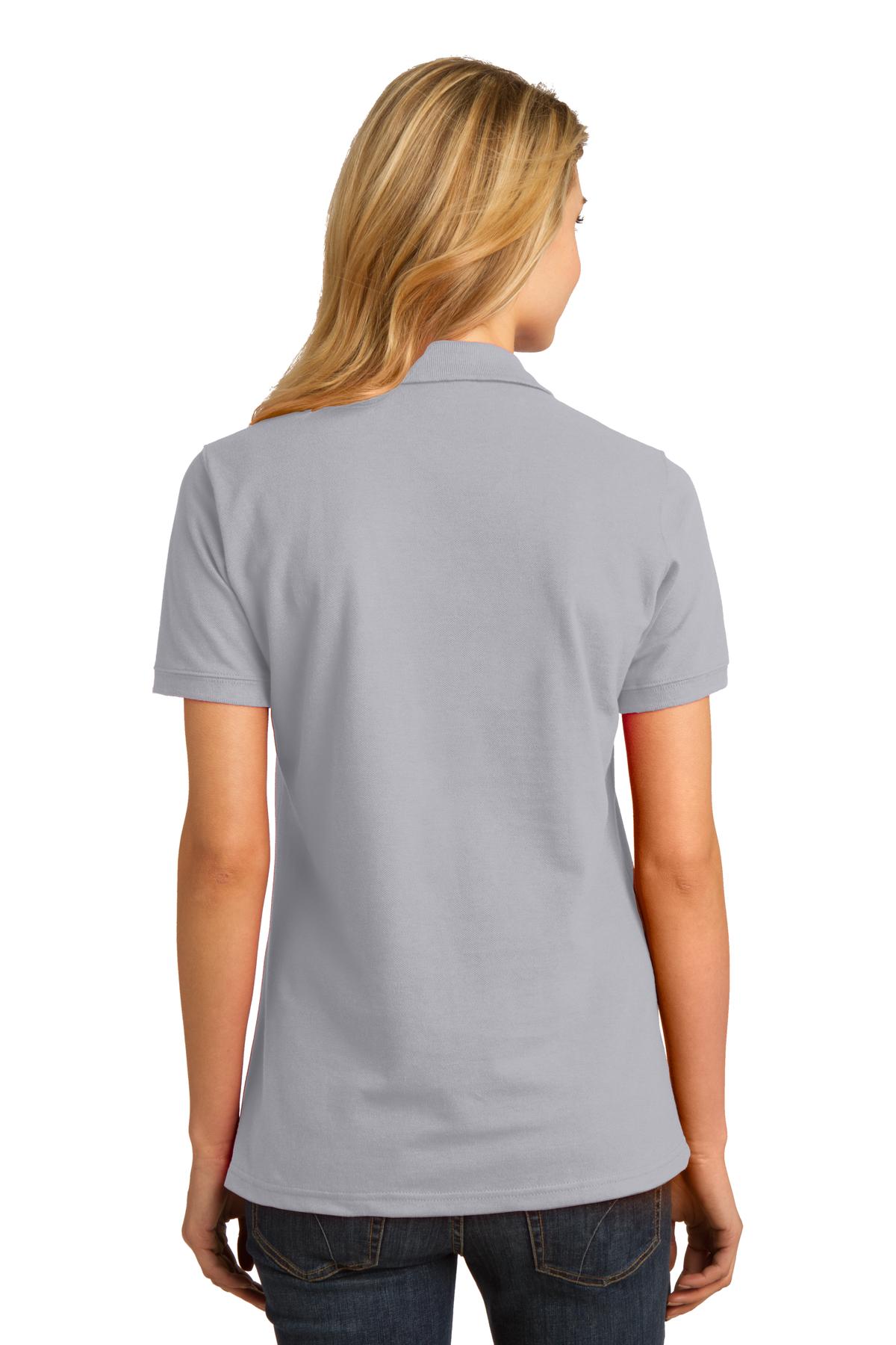 Port & Company Ladies Ring Spun Pique Polo. LKP150 Womens Apparel Shirts & Tops