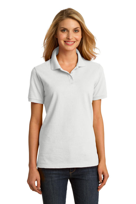 Port & Company Ladies Ring Spun Pique Polo. LKP150 Womens Apparel Shirts & Tops