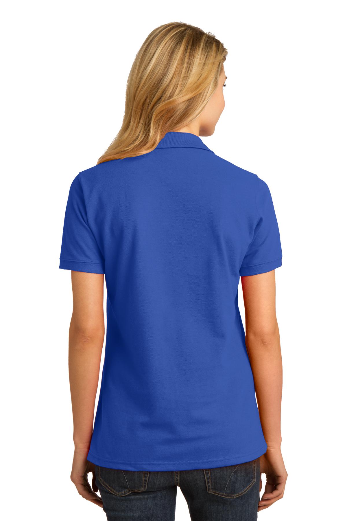 Port & Company Ladies Ring Spun Pique Polo. LKP150 Womens Apparel Shirts & Tops