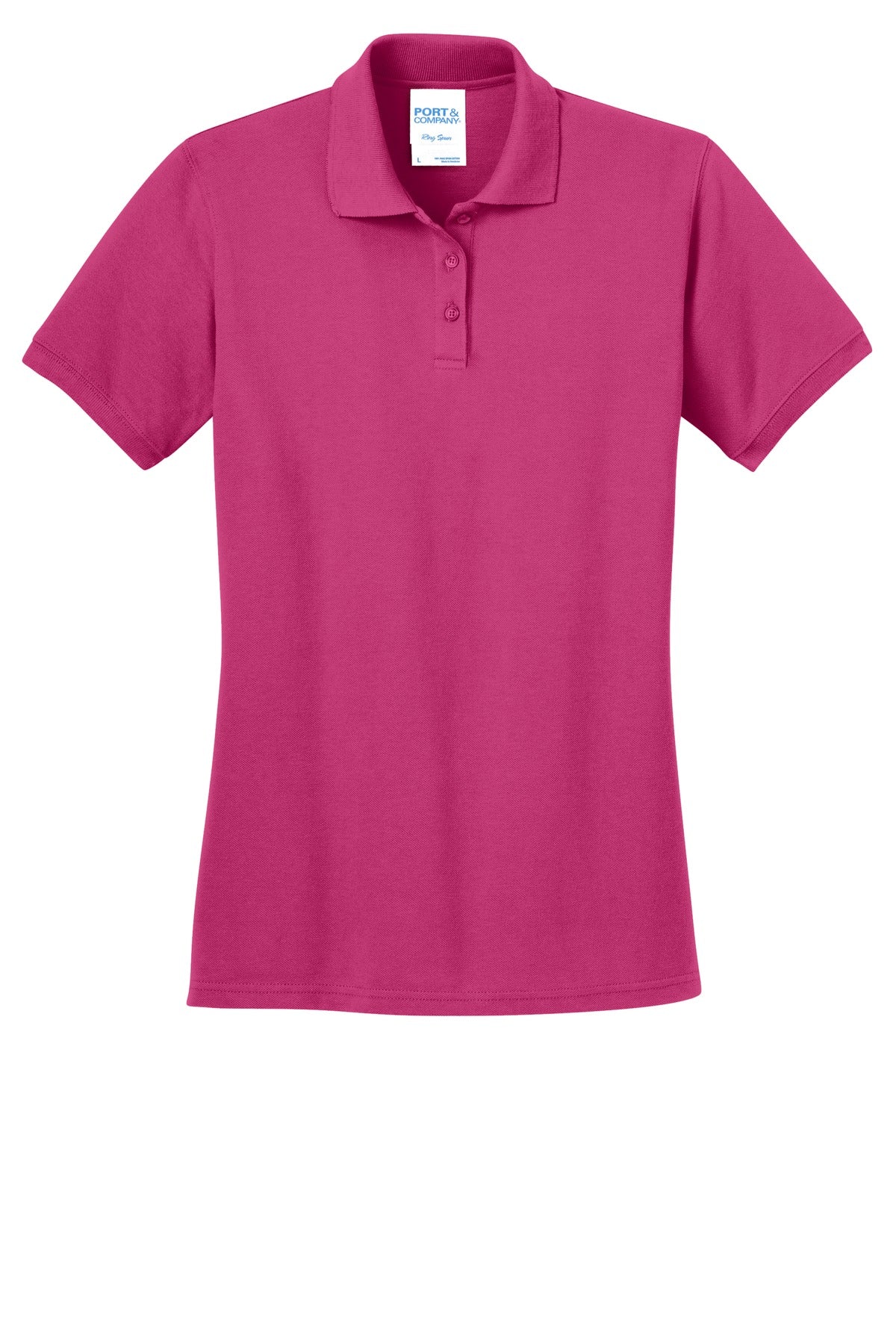Port & Company Ladies Ring Spun Pique Polo. LKP150 Womens Apparel Shirts & Tops