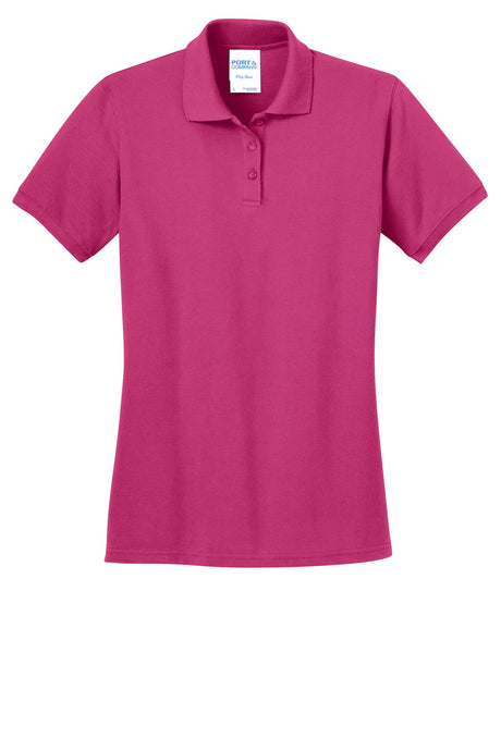 Port & Company Ladies Ring Spun Pique Polo. LKP150 Womens Apparel Shirts & Tops