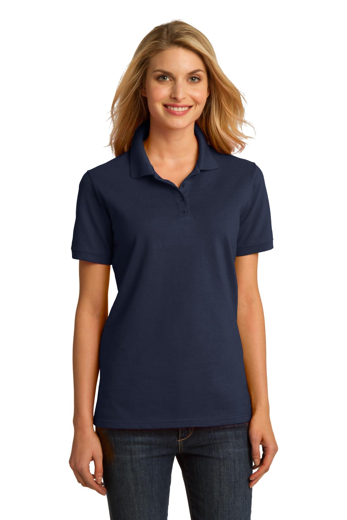 Port & Co Women's Ring Spun Pique Polo