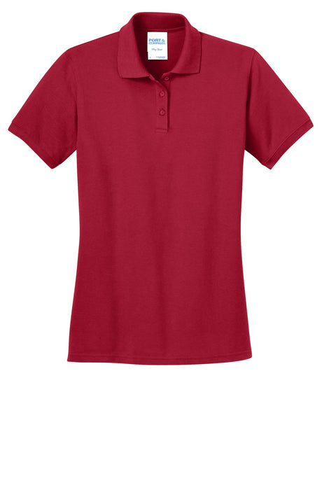 Port & Company Ladies Ring Spun Pique Polo. LKP150 Womens Apparel Shirts & Tops