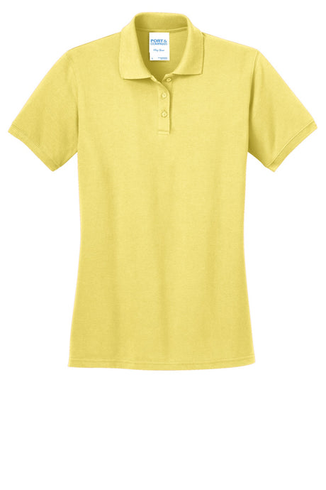 Port & Company Ladies Ring Spun Pique Polo. LKP150 Womens Apparel Shirts & Tops