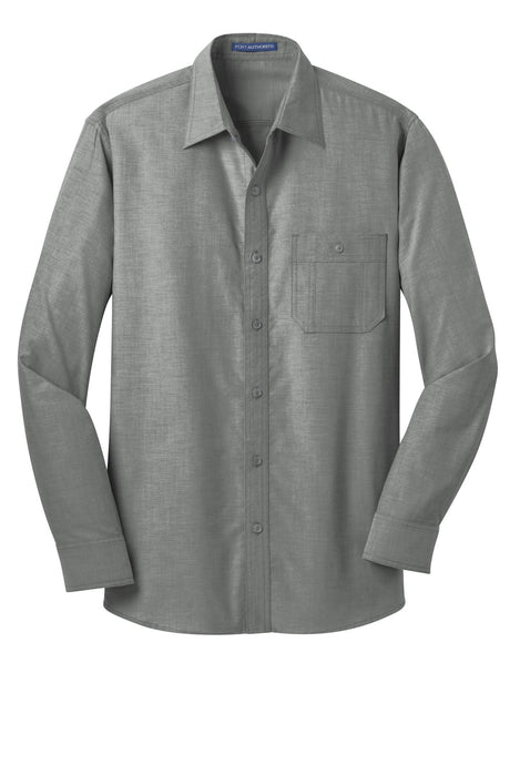 Port Authority Men's Chambray Shirt. S653 Mens Apparel Shirts & Tops