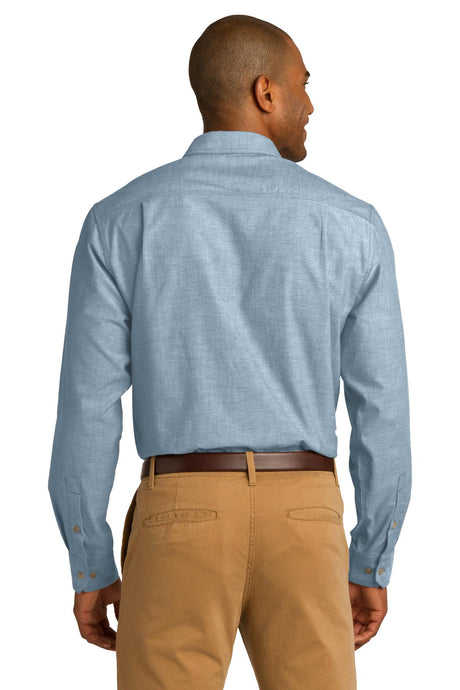 Port Authority Men's Chambray Shirt. S653 Mens Apparel Shirts & Tops
