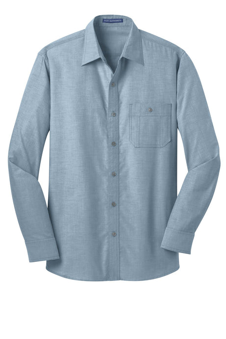 Port Authority Men's Chambray Shirt. S653 Mens Apparel Shirts & Tops