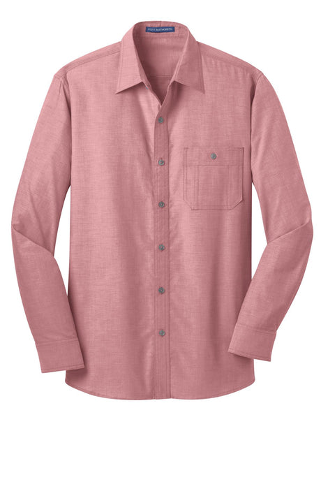 Port Authority Men's Chambray Shirt. S653 Mens Apparel Shirts & Tops