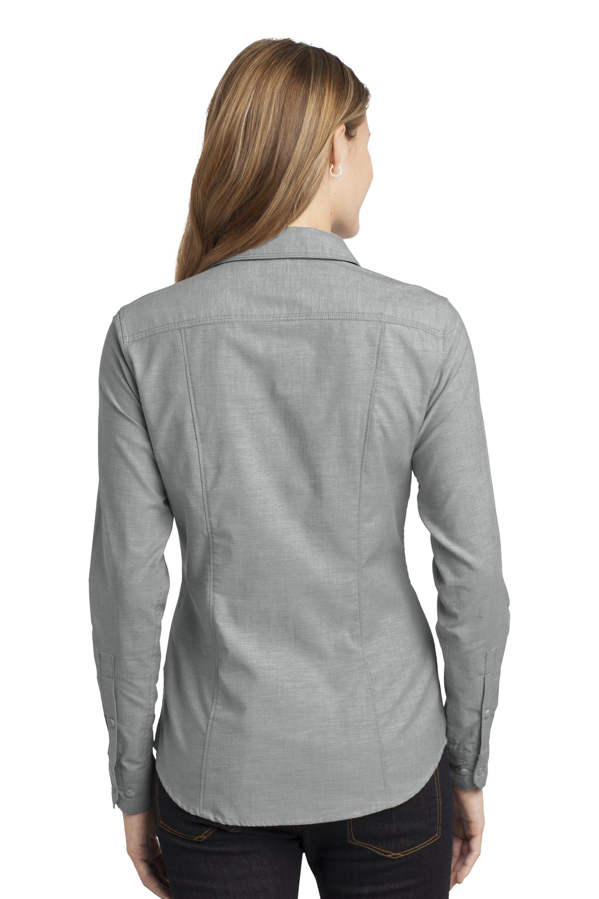 Port Authority Ladies Chambray Shirt. L653 Womens Apparel Shirts & Tops