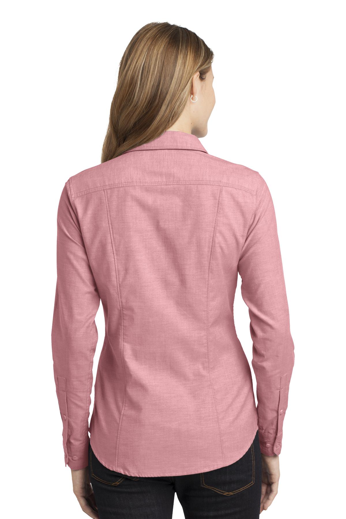 Port Authority Ladies Chambray Shirt. L653 Womens Apparel Shirts & Tops