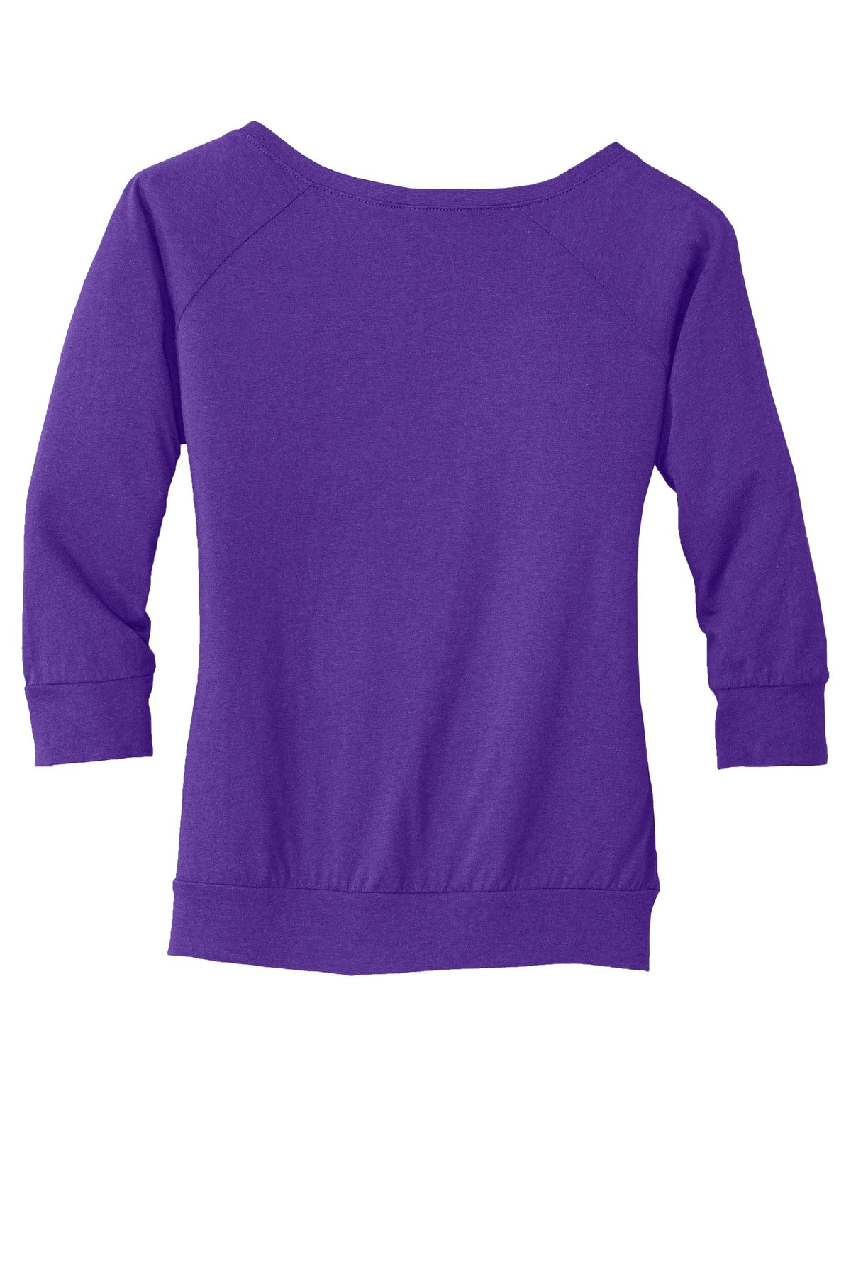 District Made Ladies Modal Blend 3/4-Sleeve Raglan DM482 Womens Apparel Shirts & Tops