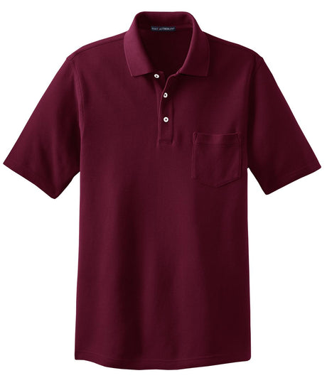 Port Authority Men's EZCotton Pique Pocket Polo. K800P Mens Apparel Shirts & Tops