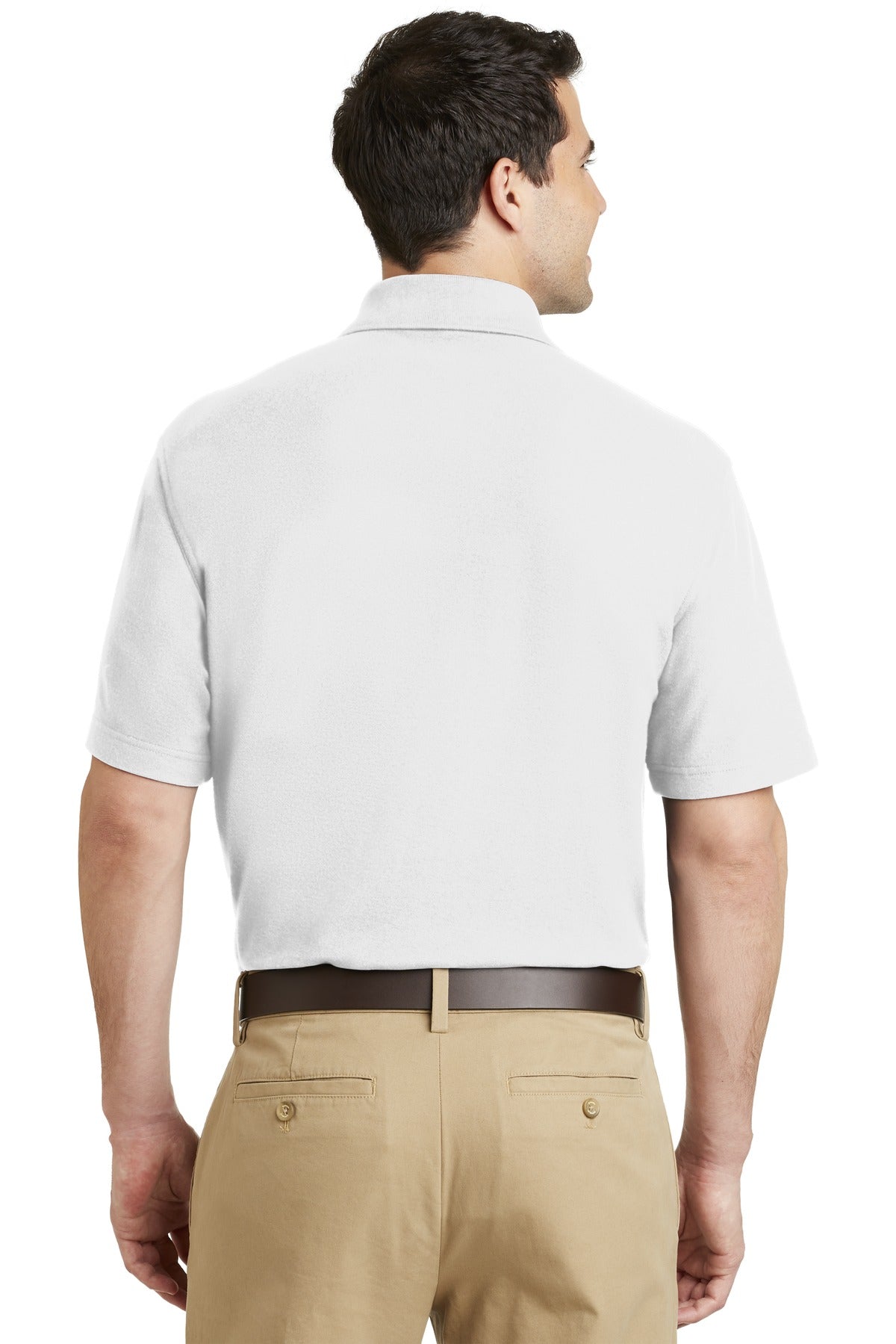 Port Authority Men's EZCotton Pique Pocket Polo. K800P Mens Apparel Shirts & Tops