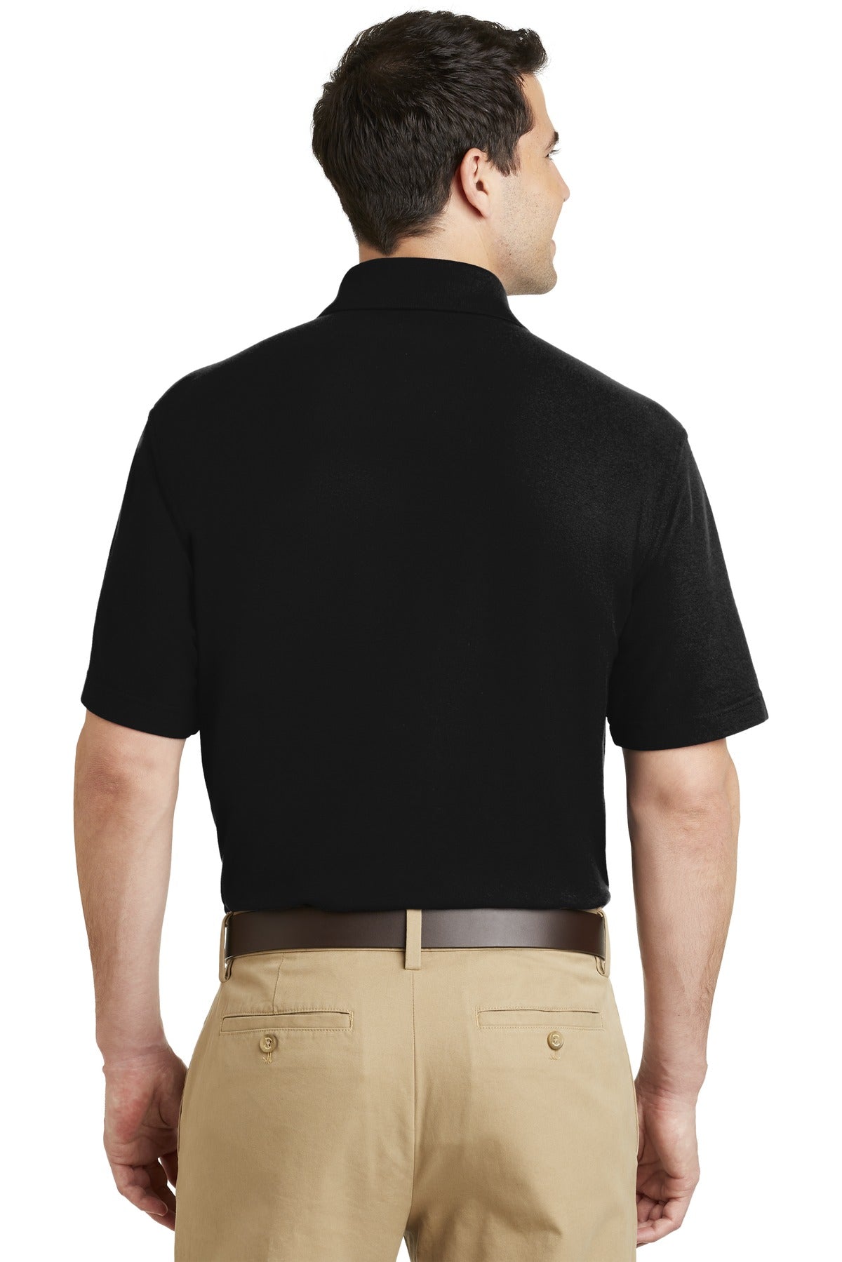 Port Authority Men's EZCotton Pique Pocket Polo. K800P Mens Apparel Shirts & Tops