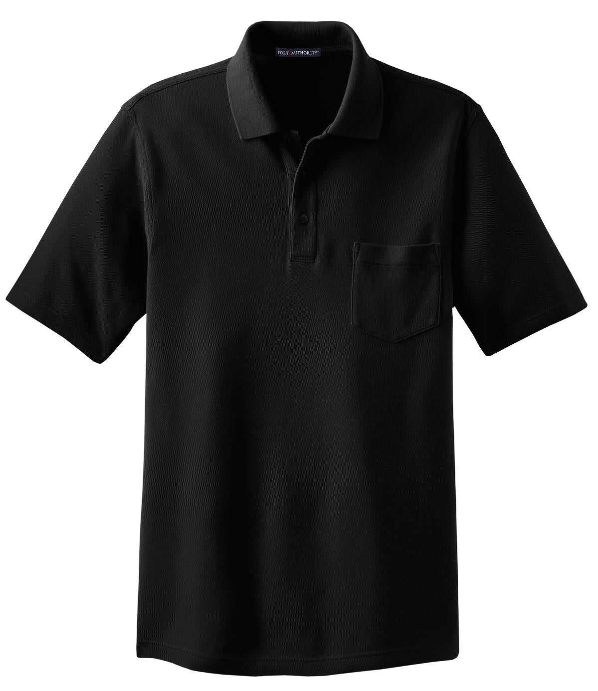 Port Authority Men's EZCotton Pique Pocket Polo. K800P Mens Apparel Shirts & Tops