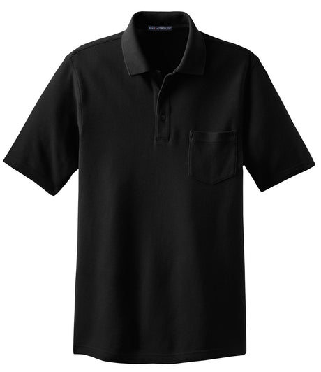 Port Authority Men's EZCotton Pique Pocket Polo. K800P Mens Apparel Shirts & Tops