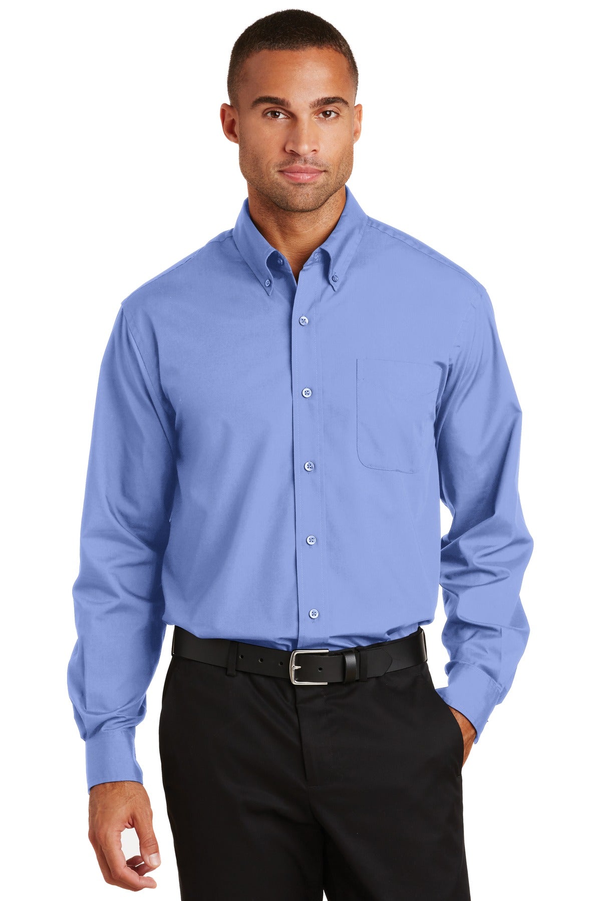 Port Authority Men's Long Sleeve Value Poplin Shirt. S632 Mens Apparel Shirts & Tops