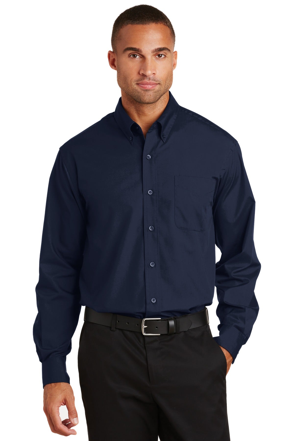 Port Authority Men's Long Sleeve Value Poplin Shirt. S632 Mens Apparel Shirts & Tops