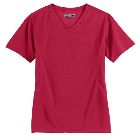 Sport-Tek Dri-Mesh Ladies V-Neck T-Shirt. L468V Womens Apparel Shirts & Tops