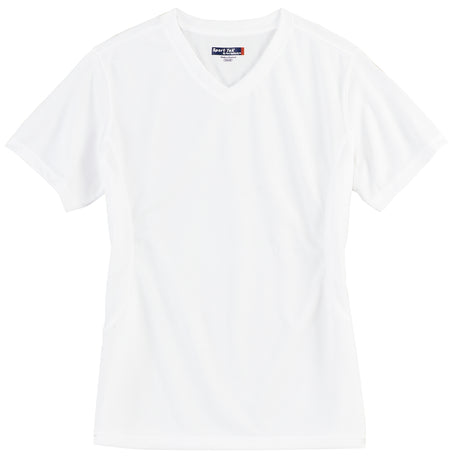 Sport-Tek Dri-Mesh Ladies V-Neck T-Shirt. L468V Womens Apparel Shirts & Tops