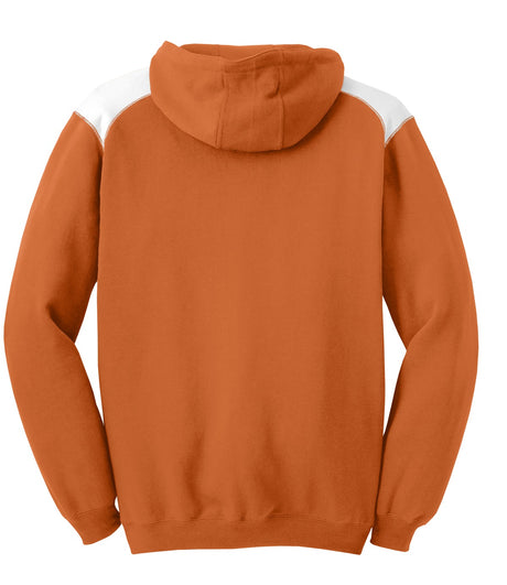 Sport-Tek Men's Pullover Hooded Sweatshirt with Contrast Color. F264 Mens Apparel Sweatshirts & Fleece