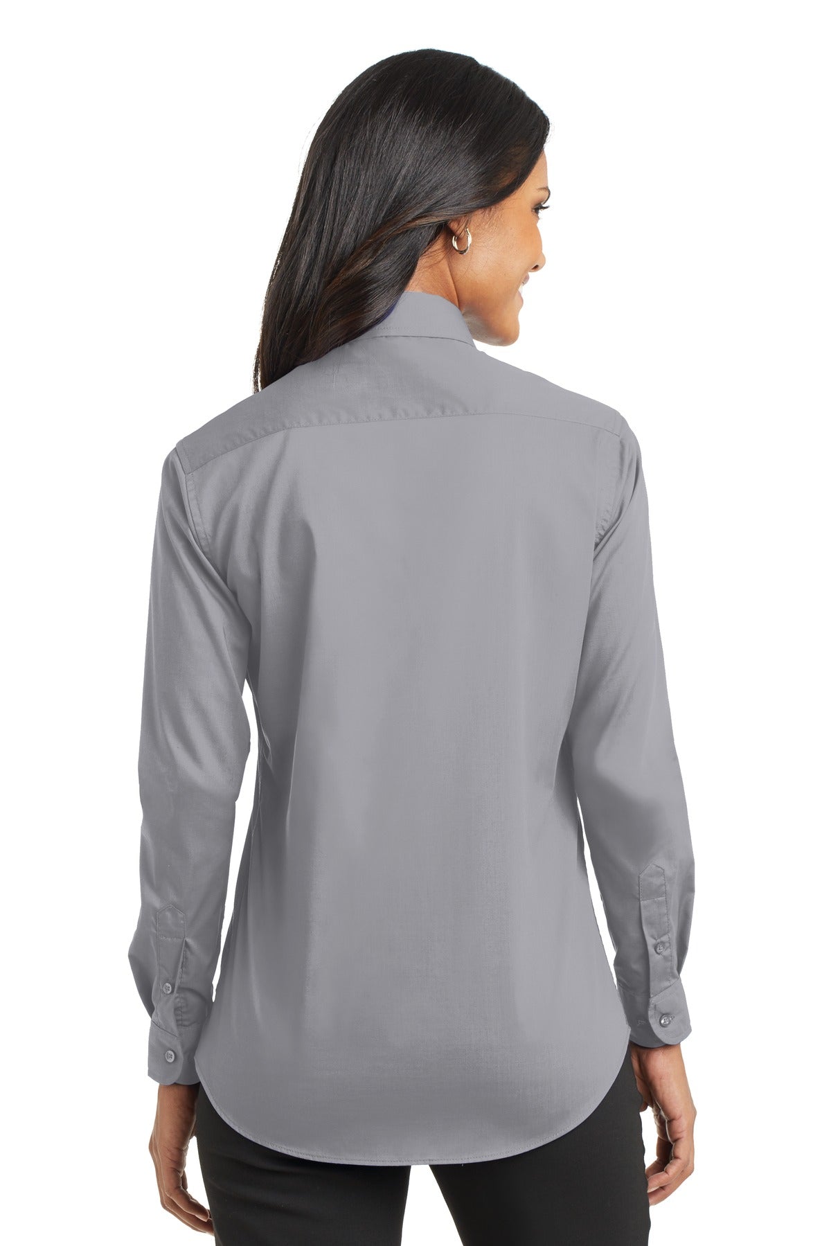 Port Authority Ladies Long Sleeve Value Poplin Shirt. L632