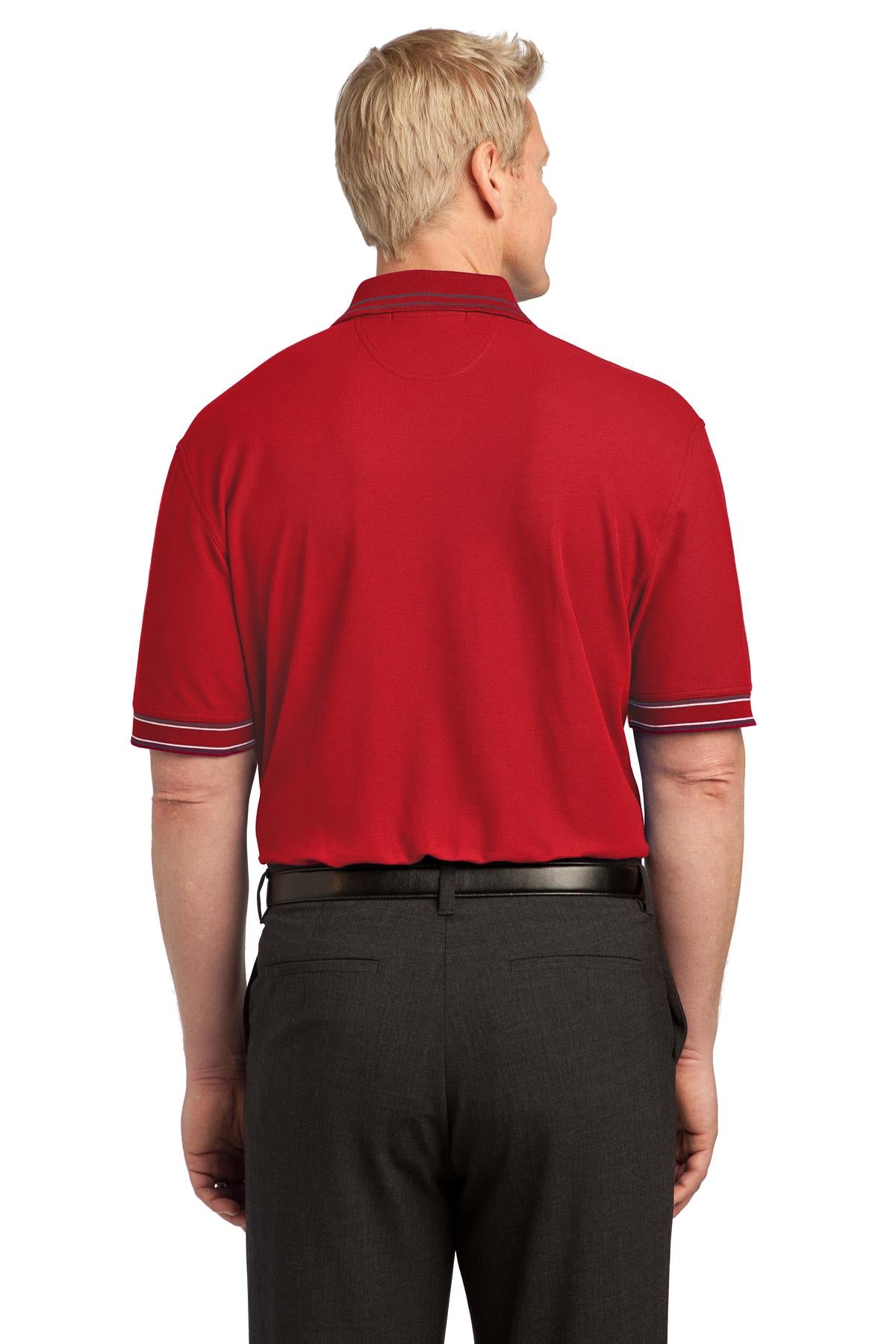 Port Authority Men's Silk Touch Tipped Polo. K502 Mens Apparel Shirts & Tops