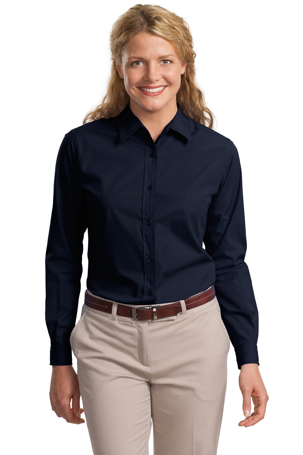 Port Authority Women's Long Sleeve Easy Care, Soil Resistant Shirt