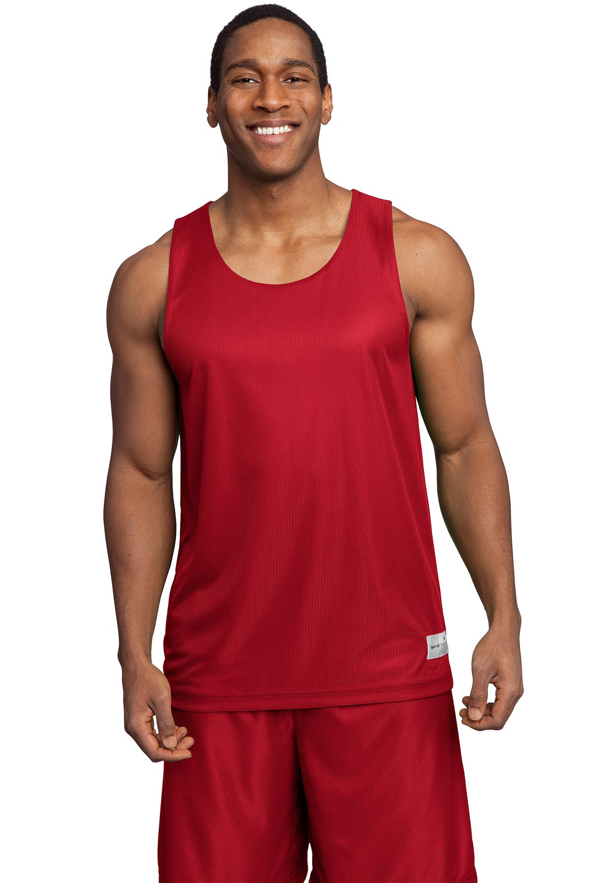 Sport-Tek Men's PosiCharge Mesh Reversible Tank. T550 Mens Apparel Shirts & Tops
