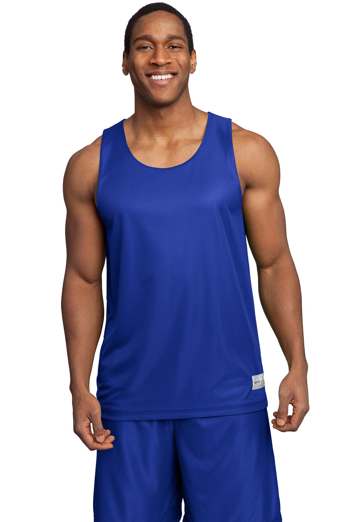 Sport-Tek Men's PosiCharge Mesh Reversible Tank. T550 Mens Apparel Shirts & Tops