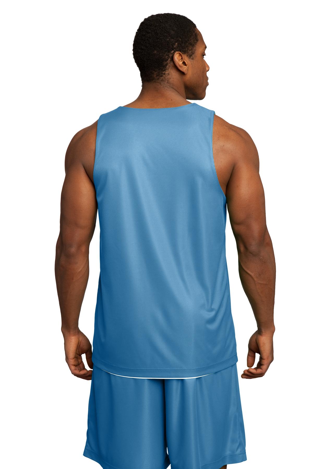 Sport-Tek Men's PosiCharge Mesh Reversible Tank. T550 Mens Apparel Shirts & Tops